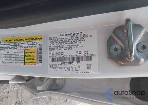 2020 Ford Fusion Titanium from USA, damaged, VIN 3FA6P0D98LR117849